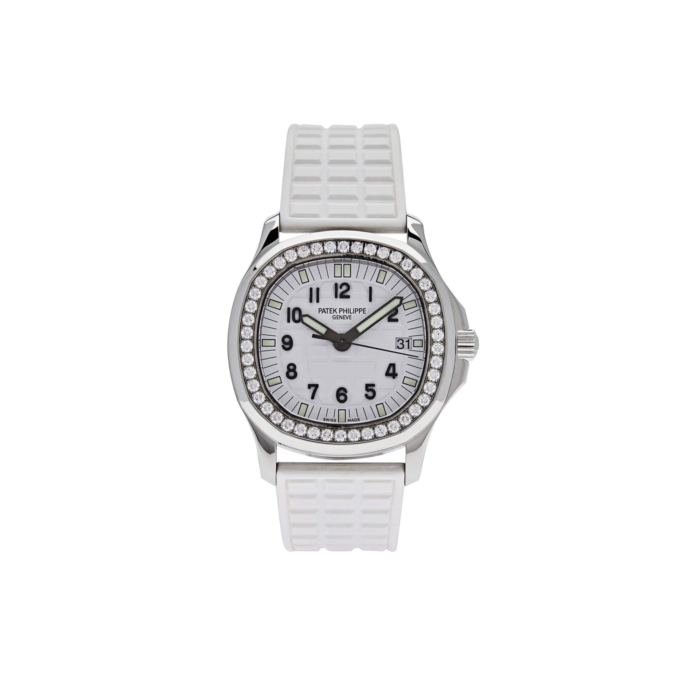 P**ek Ph**ppe aquanaut quartz steel white dial 5067a-011